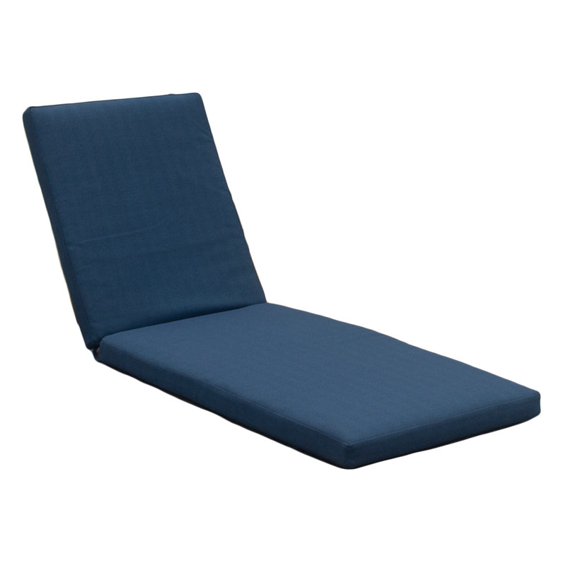 TB Chaise Tommy Bahama 1 - Piece Outdoor Seat/Back Cushion, 24"W x 79"L, Bamboo Bay Cobalt