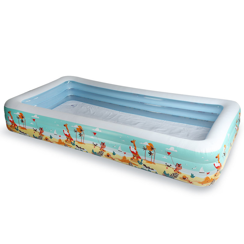 Piscine gonflable en plastique, L 5,9 pi x l 4,4 pi x H 23,6 po