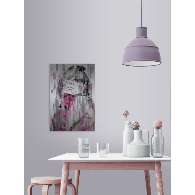 «Hello Beauty» par Marmont Hill - peinture sans cadre, H 18 po x l 12 po x P 1,5 po