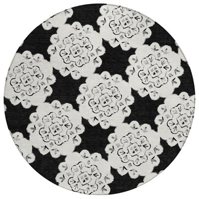 Machine Washable Indoor/Outdoor Chantille ACN2352 Casual Rug