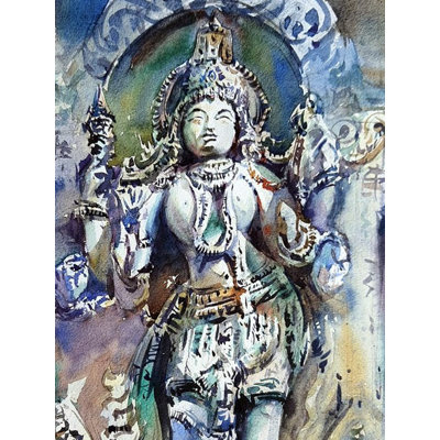Beauty In Stone - Karnataka | Watercolor On Paper | By Gulshan Achari