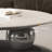 Simple oval marble coffee table-107612594