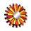Sunburst Handmade Modern Abstract Wall Decor on Glass