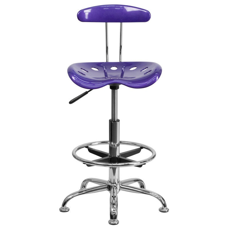 Blue Elephant Drafting Chair, Violet