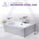 ANZZI Vitruvius Series 16.3'' White Vitreous China Rectangular Bathroom Sink with Overflow