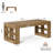 Dining Table for 6-8 People, 70.87-Inch Large Rectangle Kitchen Table with Open Storage Shelves for Dining Room, Kitchen, Living Room (Brown)