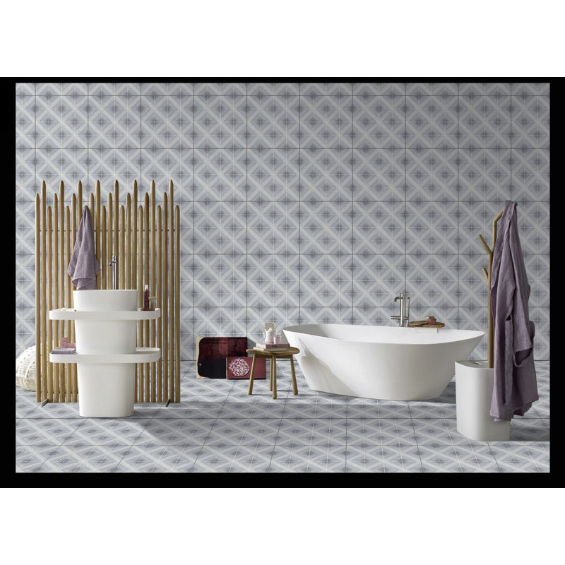 Cadiz 12" x 12" Ceramic Patterned Wall & Floor Tile
