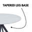 Wenona Round Stone Top Metal Base Dining Table