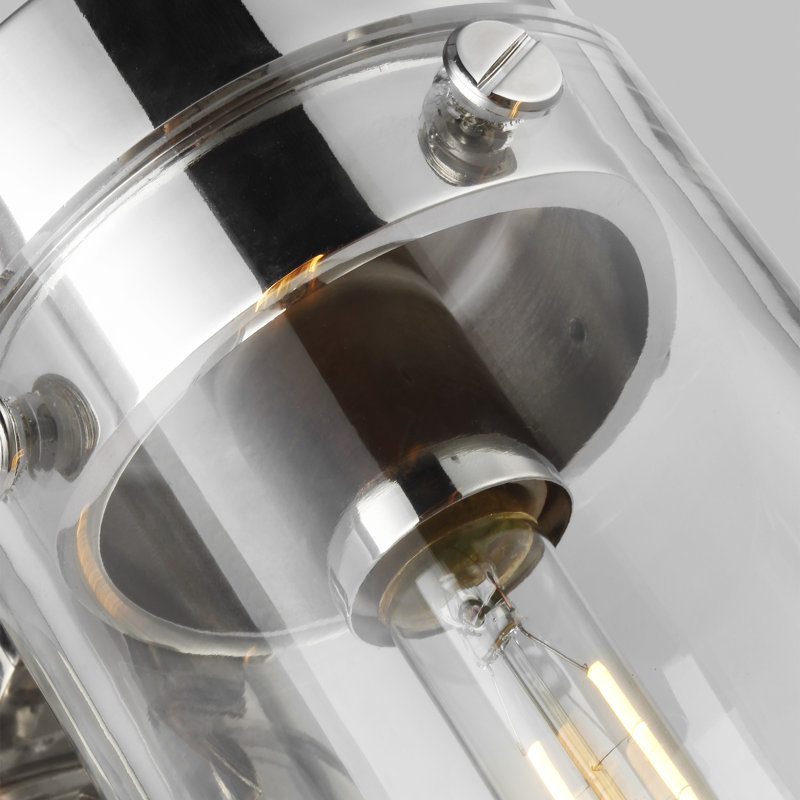 Garrett 1 - Light Armed Sconce, Polished Nickel