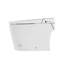 Combinaison de bidet de toilette intelligente avec couvercle / siège ouvert avec capteur de pied, affichage à DEL, buse autonettoyante, siège chauffant, veilleuse, commande à bouton, fermeture douce, chasse automatique, avec télécommande