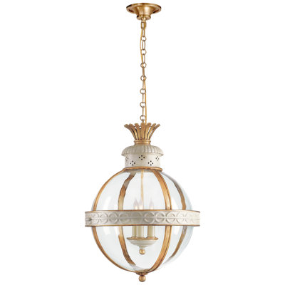 Chapman & Myers Crown Top Banded Globe Lantern
