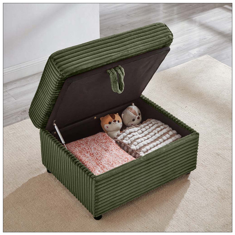 Fauteuil d'appoint confortable en velours côtelé, Green