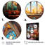 «Church Stain Glass Windows II - Church», reproduction d'art sur toile encadrée-16375988-16375950