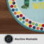 Tapis bleu lavabo lavable à la machine pour enfants avec élément 123 Count With Me Eric The Carle Eric Carle - bleu / blanc, rond 35 po