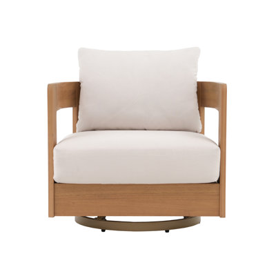 Frances Eucalyptus Swivel Patio Rocking Chair