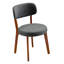 Chaise d'appoint de cuisine rembourrée Mid-Century-1076407097