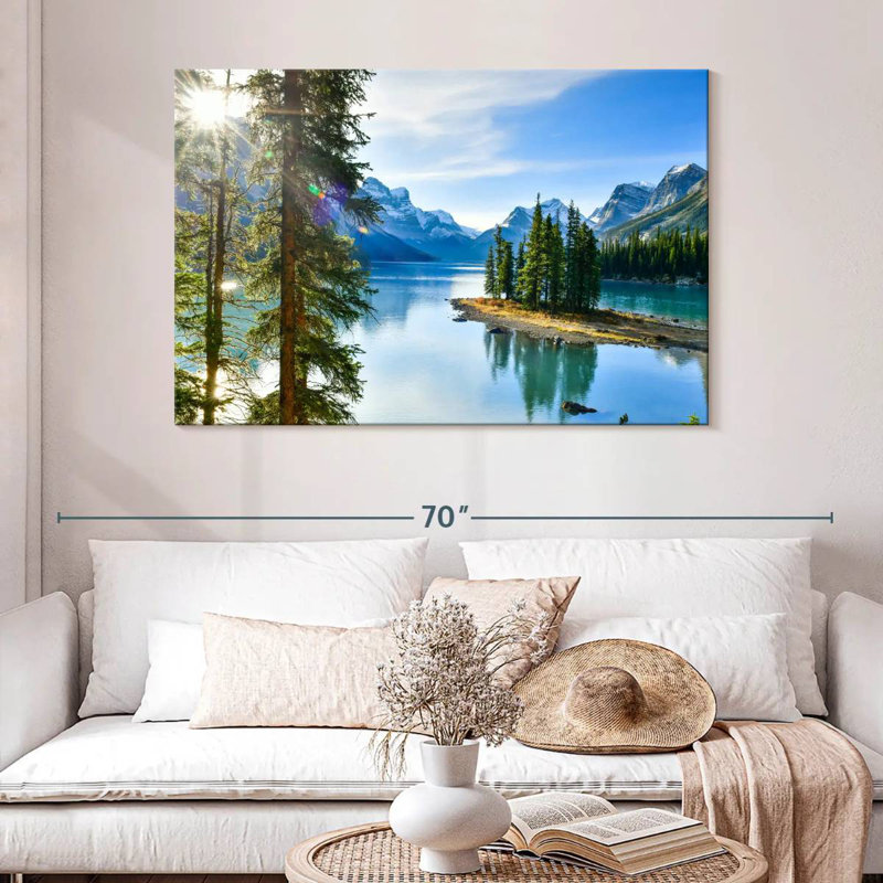 Alvord Sunny Maligne Lake, H 32 po x l 48 po