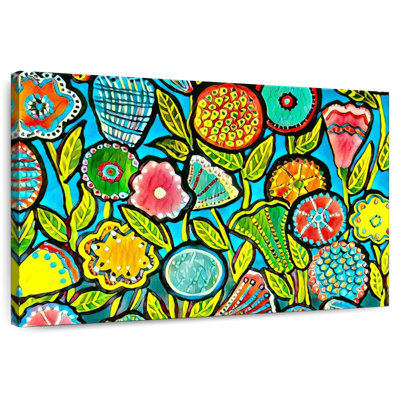 Avery Fun Colorful Floral Pattern