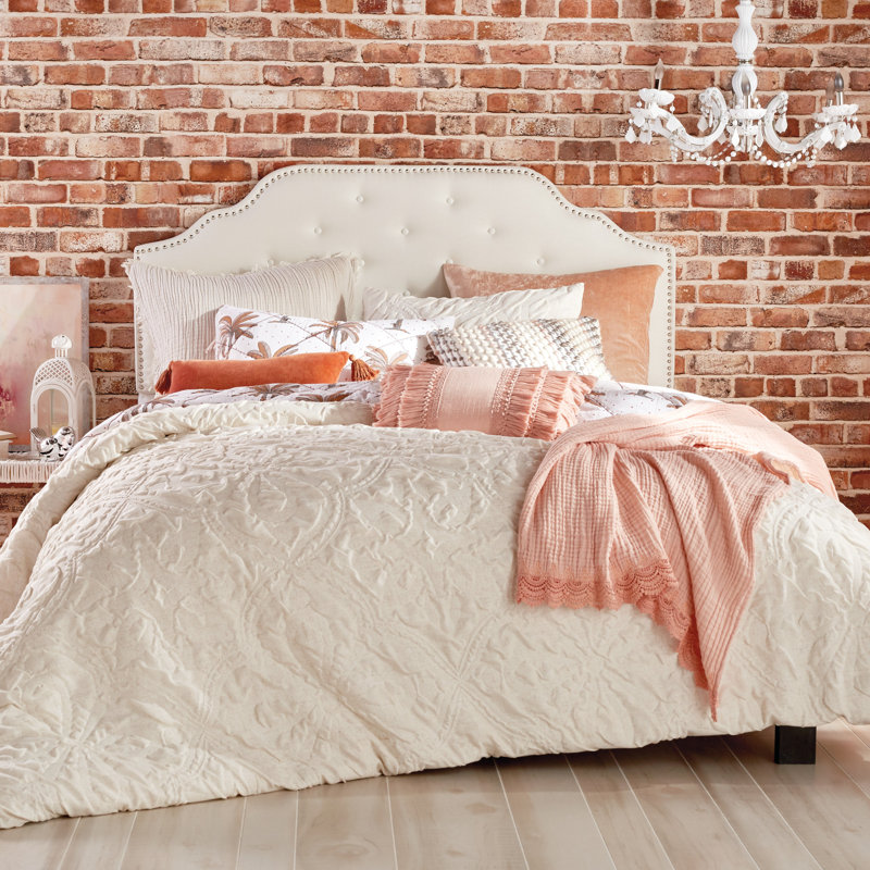 Ivory Full Reversible Linen Comforter Set