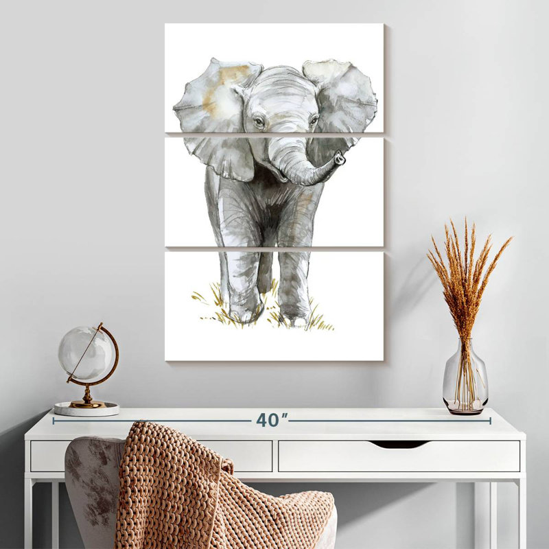 Bébé éléphant Brampt, H 32 po x l 20 po