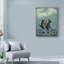 « black labrador tandem », reproduction d’impression sur toile tendue-33421453