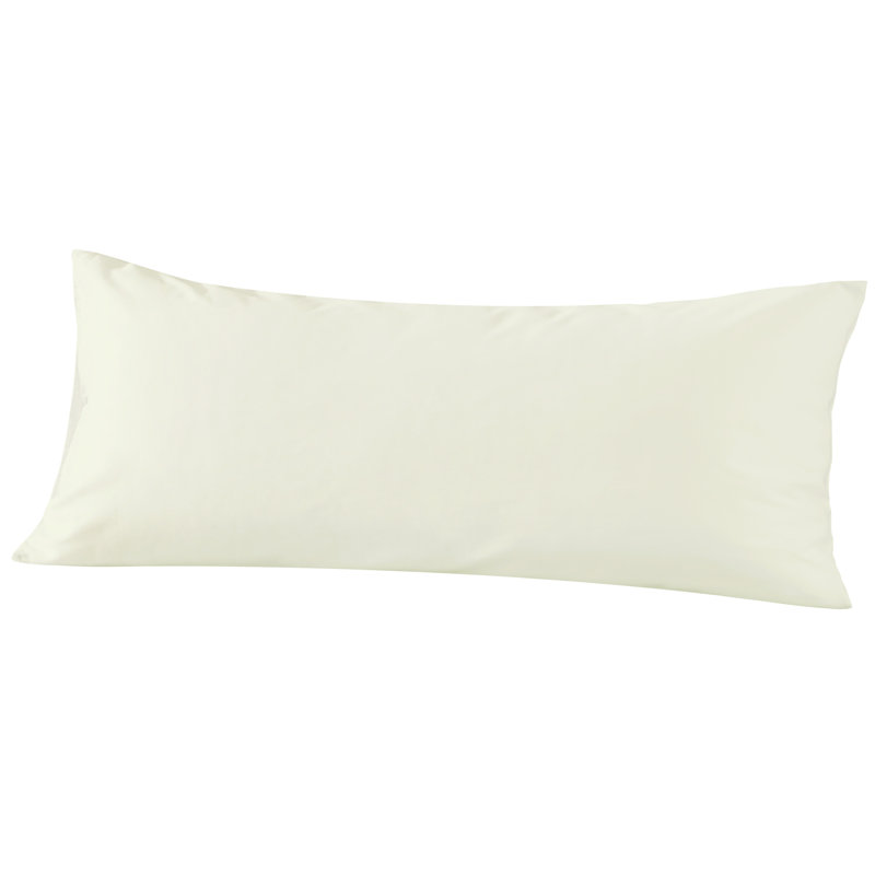 Egyptian-Quality Cotton Body Pillow Cover, 500 Thread Count Cotton Sateen Body Pillowcase with Envelope Closure, 20x54 Inches - NTBAY