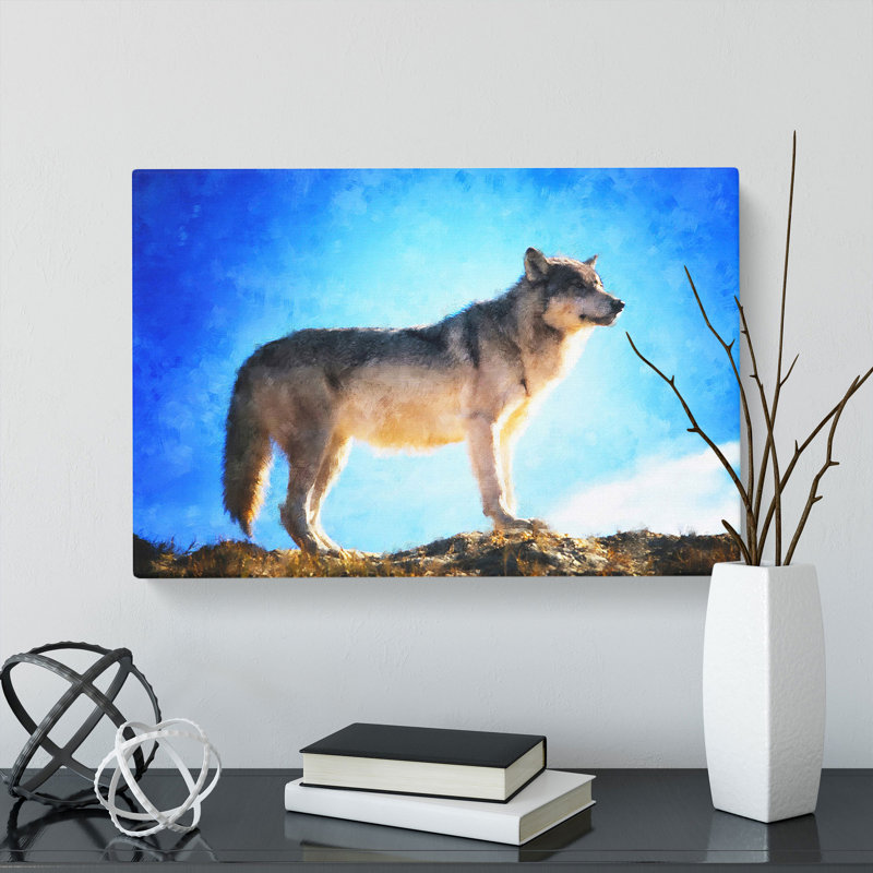 Wolf Vol.1 - Wrapped Canvas, 35cm H x 50cm W x 3cm D