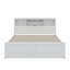 King Size Platform Bed With Multi-Storage Headboard, USB And Drawers, Wood Bed Frame, No Box Spring Needed-1376195801