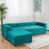 Tissu bleu sélectionné