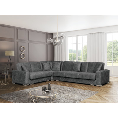 Canapé modulaire réversible en polyester Abdurrahman Conner