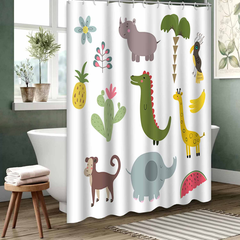 Rideau de douche transparent transparent, rideaux de douche pour la salle de bain avec 12 crochets, L 72 po x l 78 po