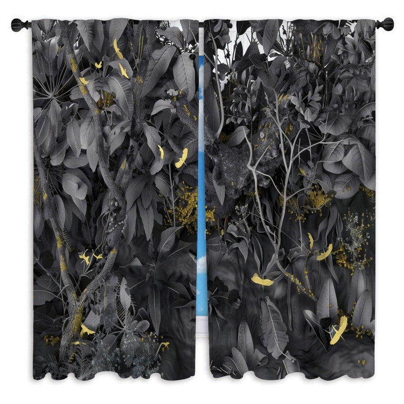 Niomi Room Darkening Curtain Pair, 40" W x 52" L