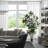 7' Potted Artificial Green Rubber Tree