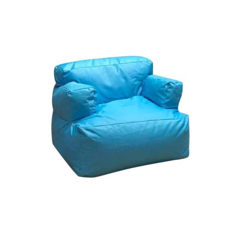 Fauteuil à billes, Polyester turquoise
