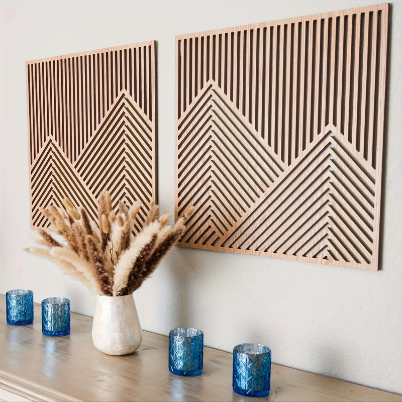 Mountain Wood 2 Piece Wall Art