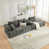 Dark Gray Chenille