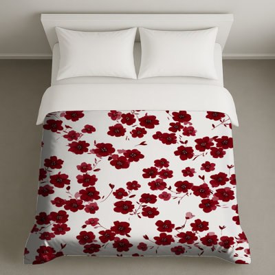 Housse de couette à motif floral Boho