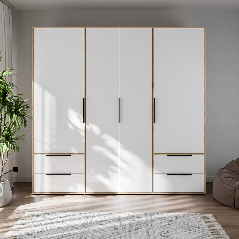 ORKNEY 4 Door Manufactured Wood Wardrobe