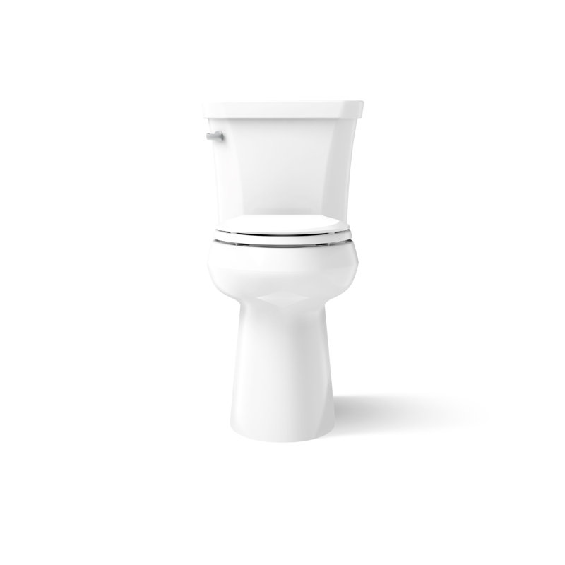 Highline 1.28 GPF (Water Efficient) Elongated Two-Piece Toilet with a High-Efficiency Flush (Seat Not Included), White