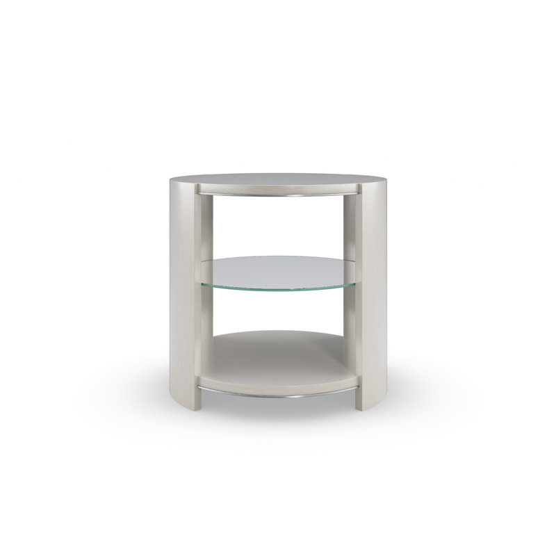 Da Vita Solid Wood Frame End Table with Storage