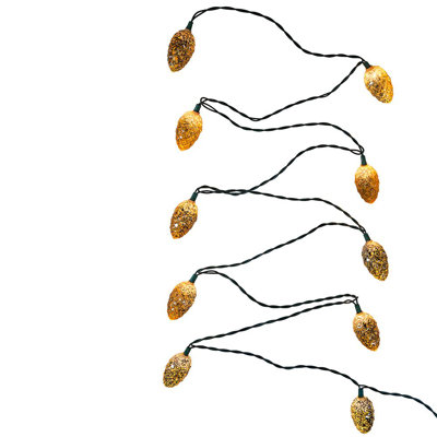 Kurt Adler UL 10-Light Pinecone Light Set