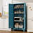 61-inch Tall Metal Cabinet with 2 Doors and 3 Adjustable Shelves(Blue)-1098613512-1105878425