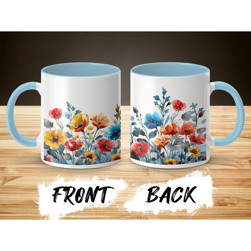 Ceramic Coffee Mug, Light Blue