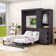 Lit escamotable en bois avec garde-robe