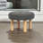 Rothe 22" Round Tufted Ottoman Footstool-106035943