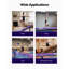 Poutre réglable Balane pour enfants, poutre de gymnastique de 8 pi, poutres de plancher hautes et basses de 5 hauteurs réglables pour tous les niveaux de gymnastique, équipement de gymnastique professionnel pour la maison et le centre de gymnastique, Galaxy