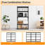 Tablette de rangement réglable de 72 po de hauteur, combinaison libre, organisateur robuste pour cuisine / garage / salon, facile à nettoyer