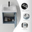 Meuble-lavabo flottant 20 po avec lavabo, porte à fermeture en douceur, lavabo en céramique, contreplaqué, bleu-36734454-36734456