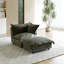Upholstered Armchair with Footstool-400165317