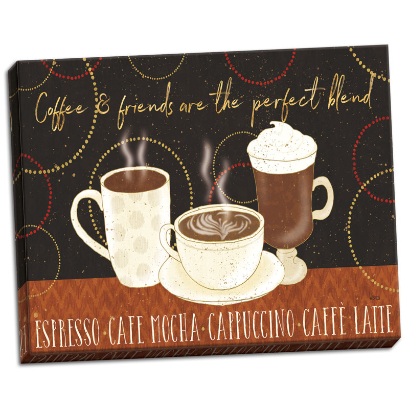 « fraîche café i », impression, Toile tendue, H 12 po x l 18 po x P 1,5 po